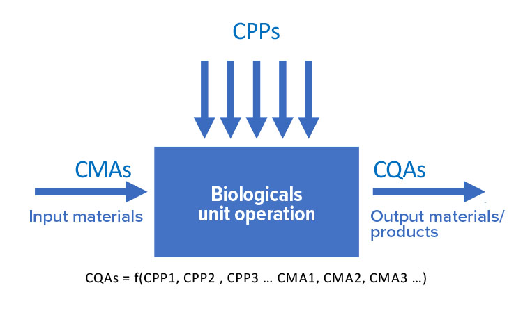 Figure 5: Relationship between CMAs, CPPs, and CQAs