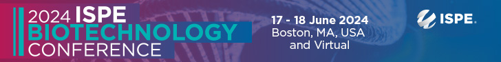 ISPE Biotechnology Conference, Boston, MA June 17-18, 2024