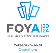  2024 ISPE FOYA Category Winner for Operations