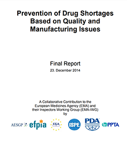 Prevention of Drug Shortages Quality Manufacturing Issues Cover