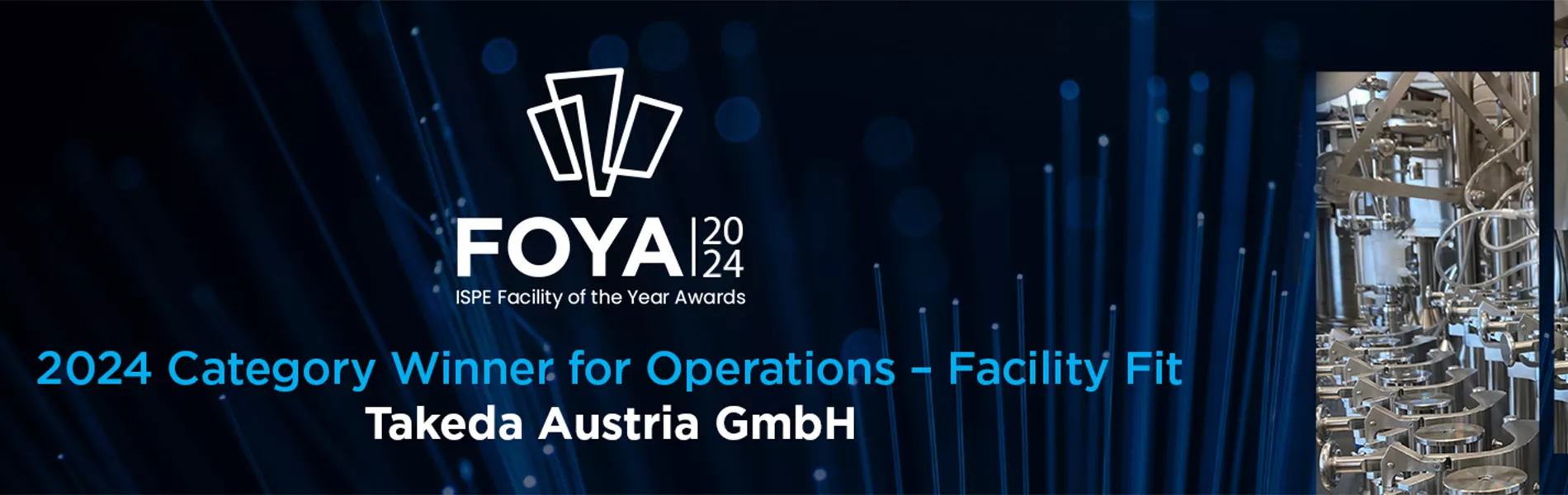 2024 ISPE FOYA Category Winner for Operations