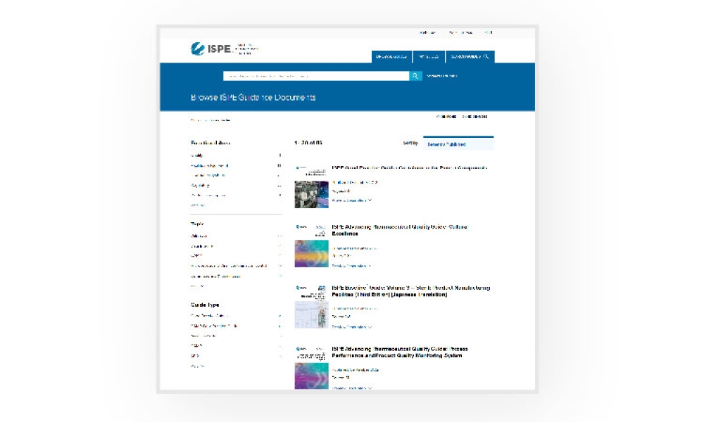 ISPE Briefs: New Guidance Document Portal Offers Enhanced Features